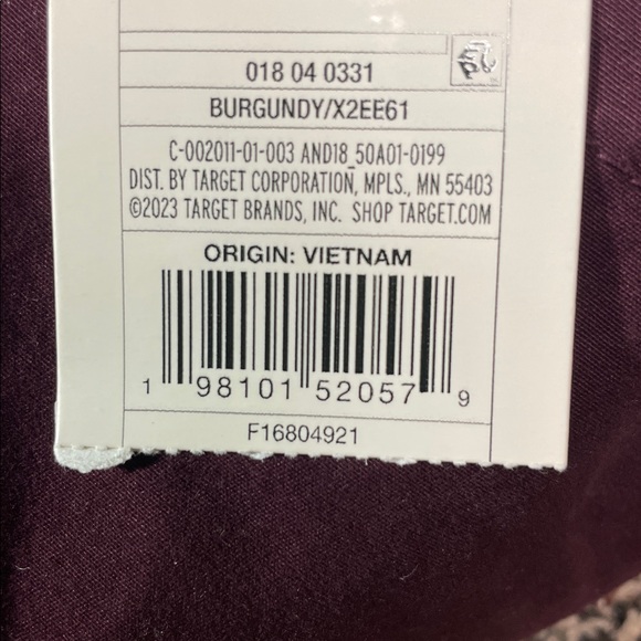 A New Day Straight Leg High Rise Woman’s Trousers Size 10 Burgundy | NWT - Picture 6 of 8